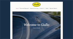 Desktop Screenshot of giallo.co.uk